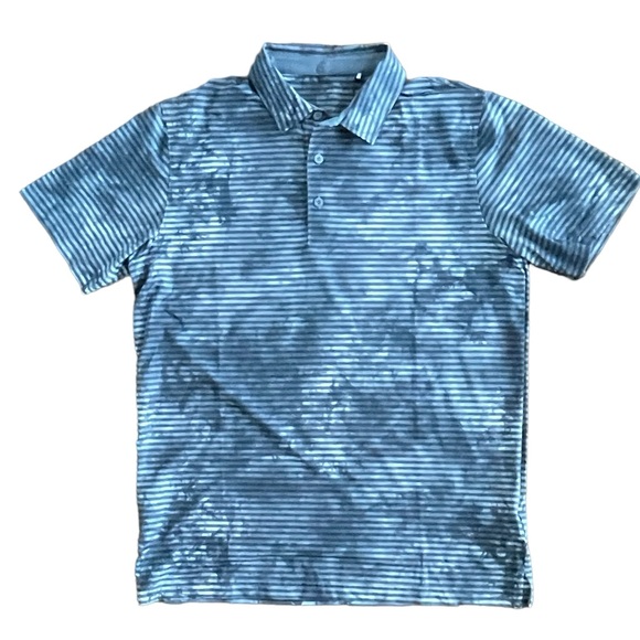 Puma Other - PUMA Golf Cloudspun Blue Dye Stripe Polo Performance Shirt NWOT Size MEDIUM